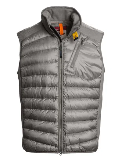 Parajumpers Zavier Quilted Panelled Gilet In Gray