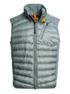 Parajumpers Zavier Quilted Panelled Vest In Blue