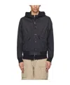 Parajumpers Zip Casual Jacket With Front In Black