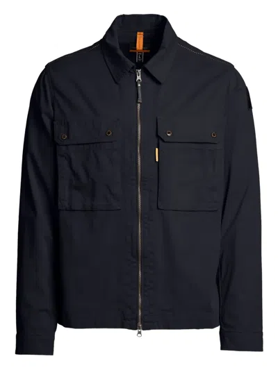 Parajumpers Zip-front Flap-pocket Jacket In Blue