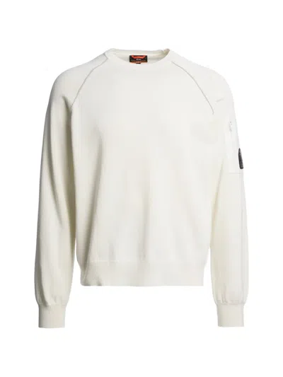 Parajumpers Sweatshirt Mit Reissverschlusstaschen In White