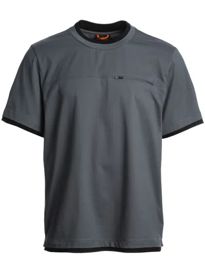 Parajumpers Zip-pocket T-shirt In Grey