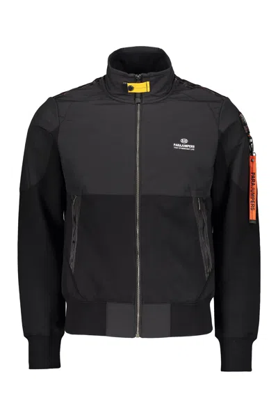 Parajumpers Zip-up Hoodie With Details In Black