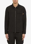 Parajumpers Overshirt Rayner In Popeline Di Nylon In Black