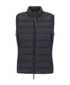 Parajumpers Zipper Down Vest In Black