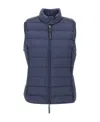 Parajumpers Zipper Down Vest In Blue