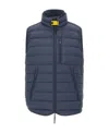 Parajumpers Zipper Down Vest In Blue