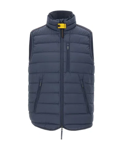 Parajumpers Zipper Down Vest In Blue