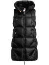 Parajumpers Zuly Hooded Quilted Gilet In Black