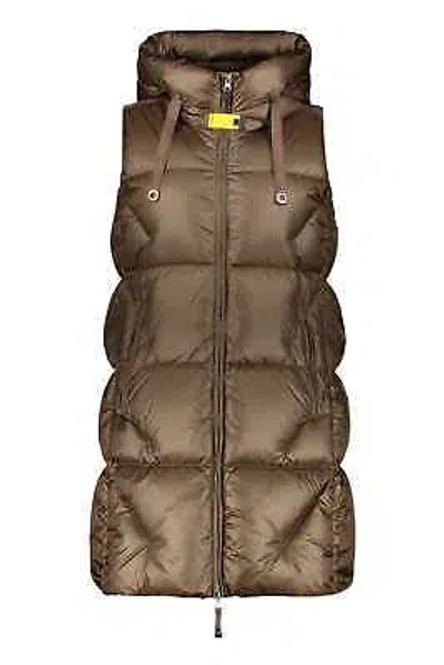 Pre-owned Parajumpers Zuly Hooded Bodywarmer In Brown