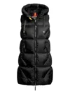 Parajumpers Zuly Hooded Quilted Gilet In Black