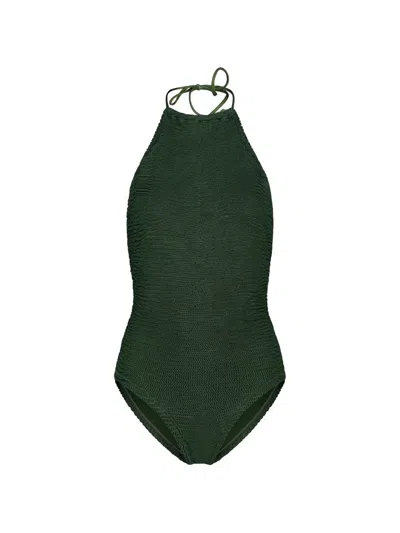 Paramidonna Afrodita Halterneck Swimsuit In Green