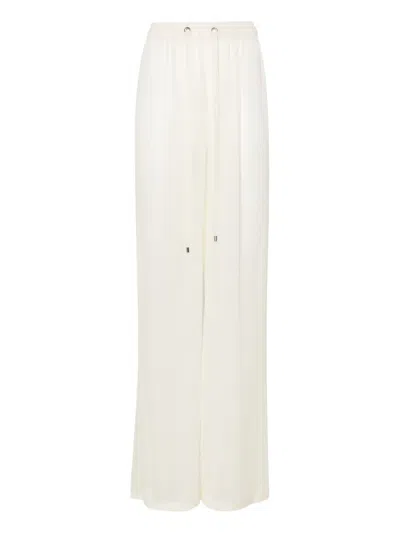 Paramidonna Aurora Metallic-threading Palazzo Pants In Neutrals