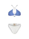 Paramidonna Benny Ring-detail Bikini In Blue