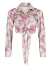 Paramidonna Bloom Beach Shirt In White