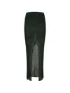 Paramidonna Bruna Split Skirt In Black