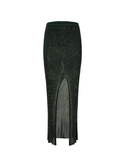 Paramidonna Bruna Split Skirt In Black
