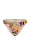 Paramidonna Chiara Abstract-print Bikini Bottoms In Multi