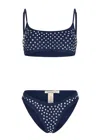 Paramidonna Chiara Crystals Navy Bikini In Blue