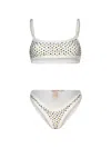 Paramidonna Chiara Embellished Bikini In White