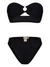 Paramidonna Chloe Ring-detail Bikini In Black