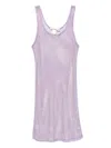 Paramidonna Crystal-embellished Dress In Purple