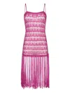 Paramidonna Dahlia Crochet Dress In Rosa
