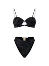 Paramidonna Daisy Crystal-embellishment Bikini In Black