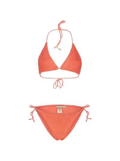Paramidonna Ema Textured Bikini In Orange
