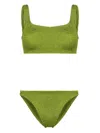 Paramidonna Emily Seersucker Bikini In Green