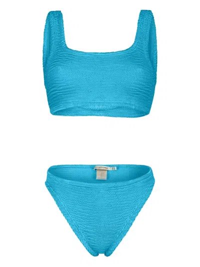Paramidonna Emily Textured Bikini In Blue