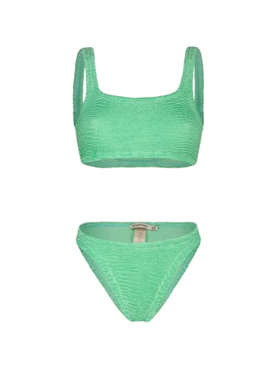 Paramidonna Emily Textured Swimsuit In Green