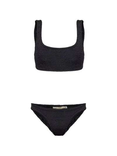 Paramidonna Emily Textured Two-piece Bikini In Black