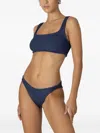 Paramidonna Emily Textured-finish Bikini In Blue
