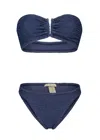 Paramidonna Frida Textured Bikini In Blue