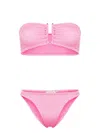 Paramidonna Frida Crinkled Bikini Set In Pink