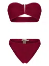 Paramidonna Frida Textured Bikini In Red
