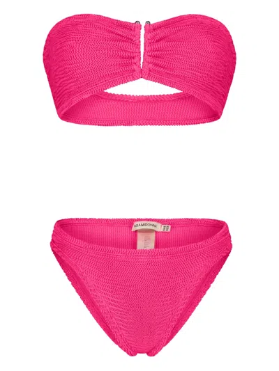 Paramidonna Frida Textured Bikini In Pink
