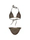 Paramidonna Gia Leopard-print Bikini In Brown