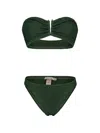 Paramidonna 프리다 스트랩리스 비키니 세트 In Green