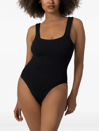 Paramidonna Hailey Lurex Swimsuit In Black