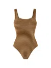 Paramidonna Hailey Striped Swimsuit In Multi