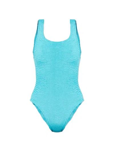 Paramidonna Hailey Textured Beachwear In Blue