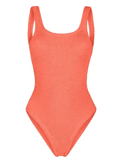 Paramidonna Hailey Textured Swimsuit In Orange