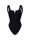 Paramidonna Holly Textured Swimsuit In Black