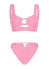 Paramidonna Irina Bikini Set In Bubblegum Pink | Scoop Back &amp; Cheeky Bottoms | One Size In Pink