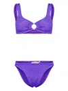 Paramidonna Irina Seersucker Bikini In 紫色