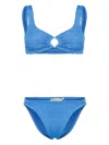Paramidonna Irina Seersucker Bikini In Blue