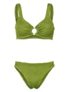 Paramidonna Irina Seersucker Bikini In Green