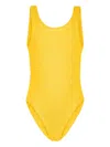 Paramidonna Izza Textured Swimsuit In Yellow